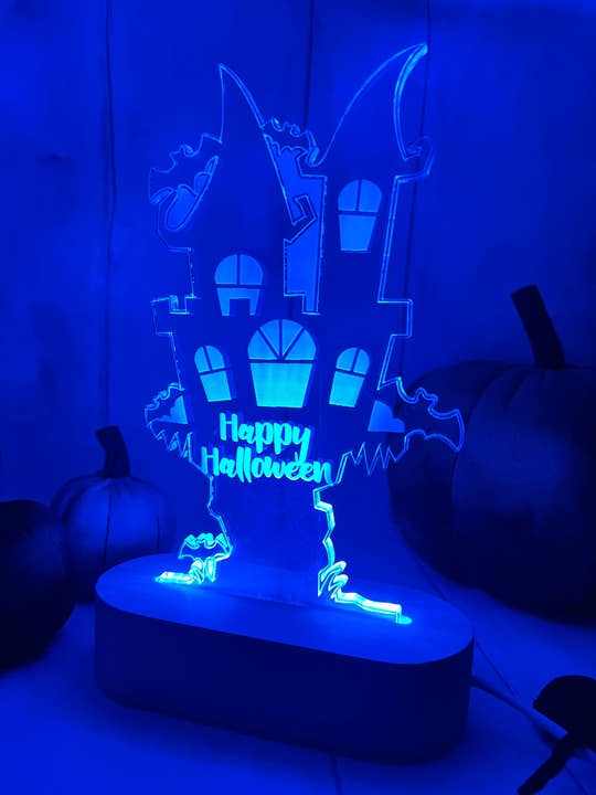 ‘Happy Halloween’ LED Light up stand craft product