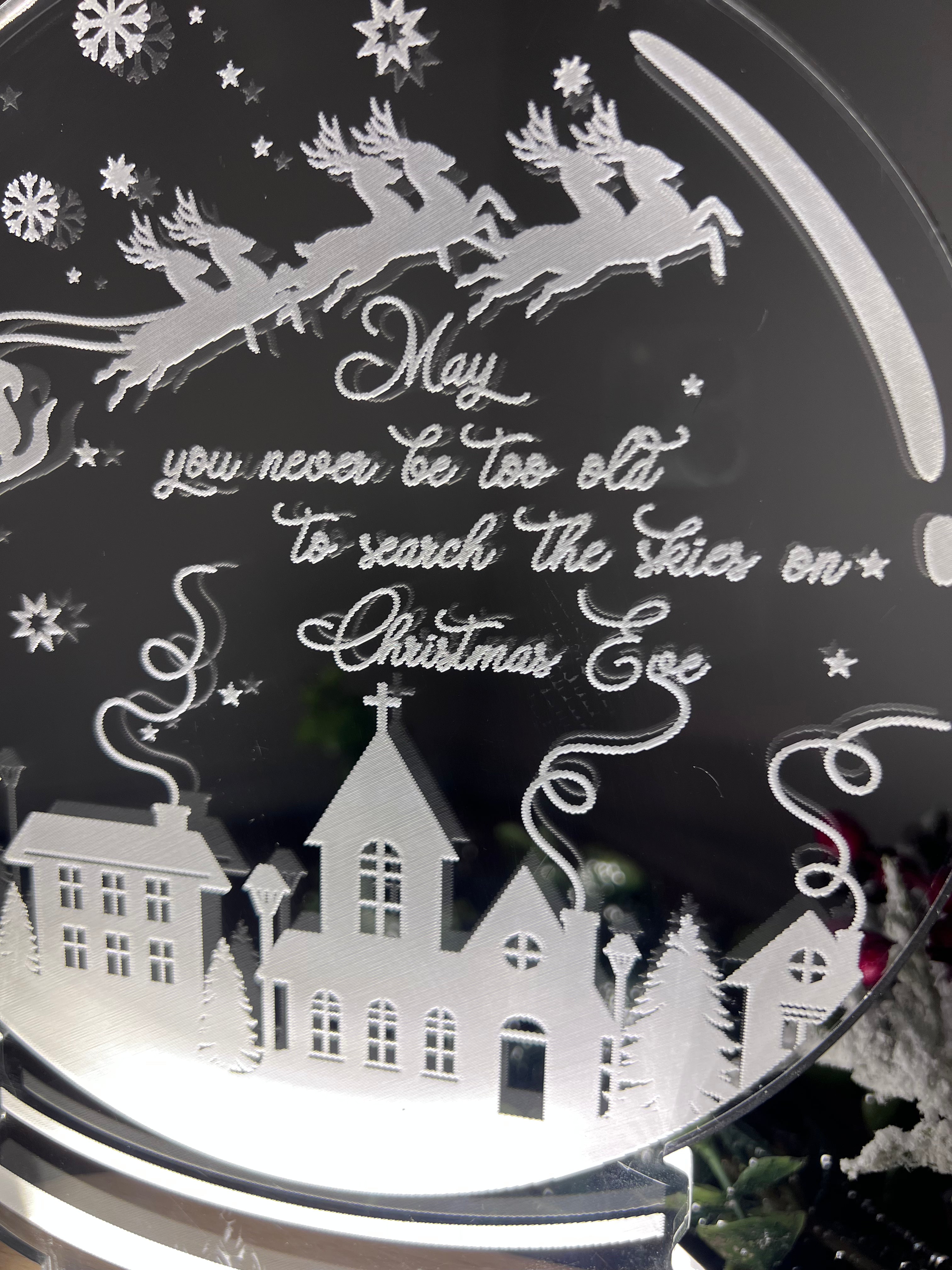 Load image into Gallery viewer, ‘Search the skies’ LED Light up Snowglobe craft product
