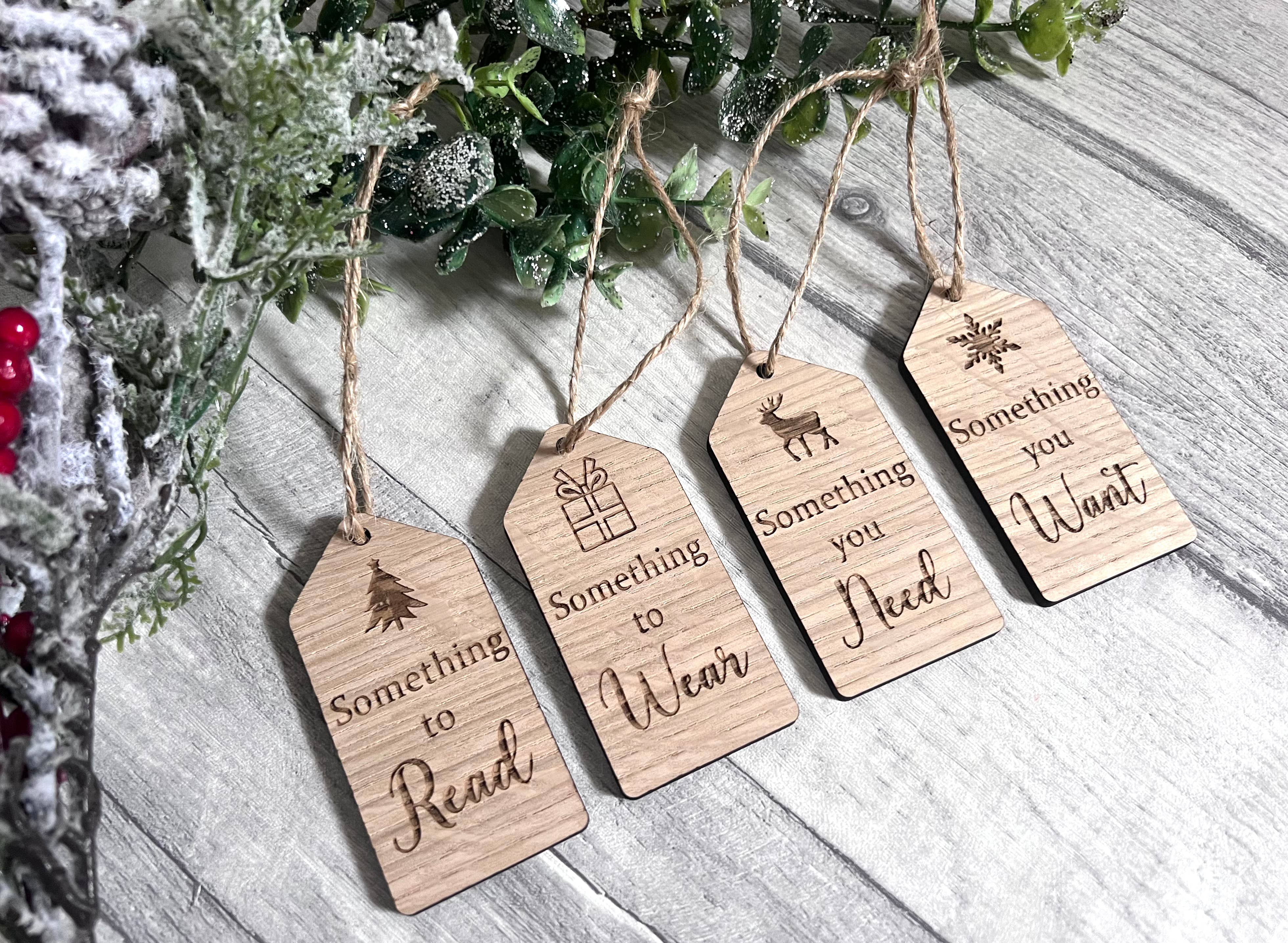 ‘Something’ gift tags - Set of 4 craft product