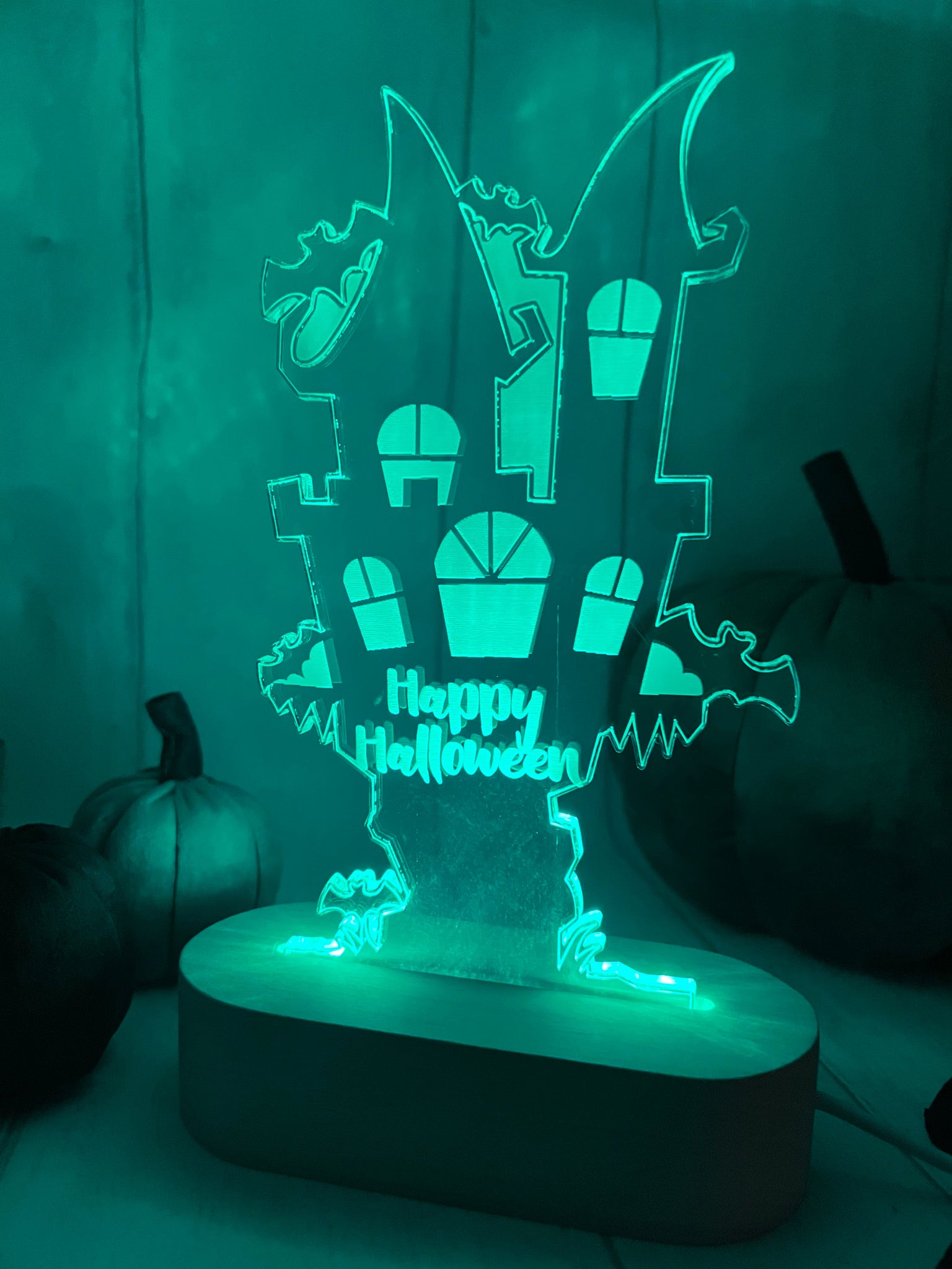 Happy Halloween LED Light up stand I Heart Crafts